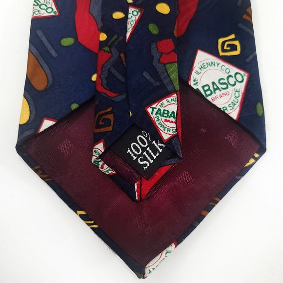 NWT Tabasco Silk Tie – Burger & Fries - Picture 6 of 7